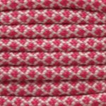 Cream & Fuchsia Diamonds